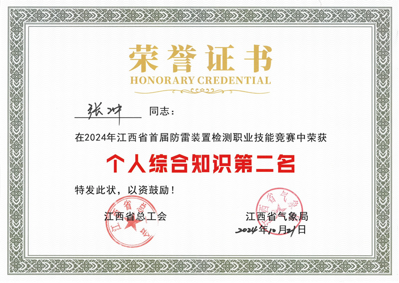 張沖二等獎